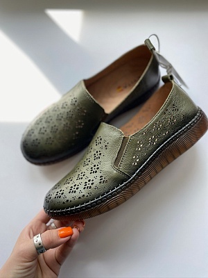 картинка Туфли женские EV34381-01-29KPK хаки от интернет-магазина Ортимед