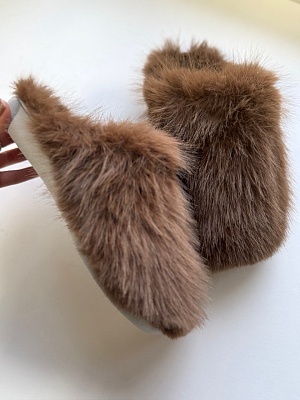 картинка Тапочки LM-Orthopedic серия «Йети» арт. LM-803.053 коричневый от интернет-магазина Ортимед