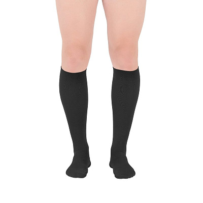 картинка Компрессионыые чулки арт.2С113 до колена женские черные от интернет-магазина Ортимед