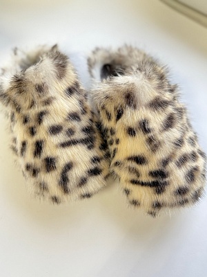 картинка Тапочки LM-Orthopedic серия «Йети» арт. LM-803.054 белый/серый от интернет-магазина Ортимед