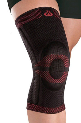 картинка Бандаж на коленный сустав с силиконовой подушкой 9104 от интернет магазина Ортимед