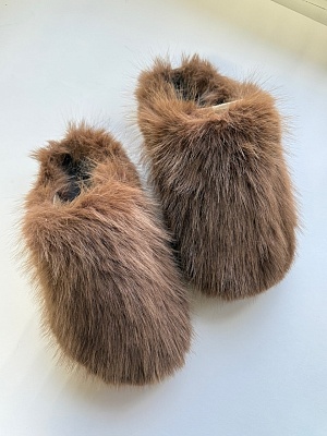 картинка Тапочки LM-Orthopedic серия «Йети» арт. LM-803.053 коричневый от интернет-магазина Ортимед