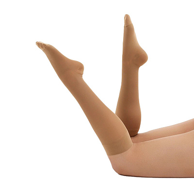 картинка Компрессионные чулки до колена арт.2С102 бежевый от интернет-магазина Ортимед
