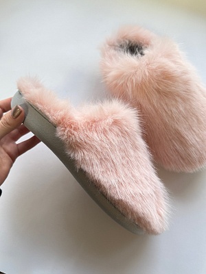 картинка Тапочки LM-Orthopedic серия «Йети» арт. LM-803.050 персиковый от интернет-магазина Ортимед